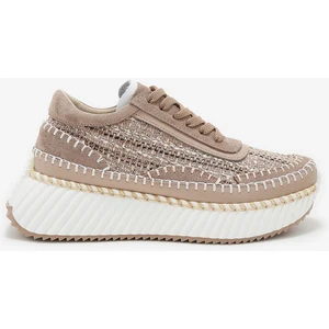 Louis Cardy Ares Nude Hakiki Deri Kadın Sneakers