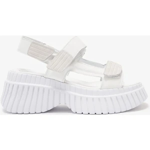 Louis Cardy Spencer Beyaz Hakiki Deri Kadın Sandalet