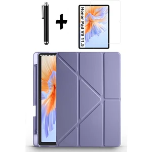 Honor Pad V9 11.5 Inç Uyumlu Kılıf Kalem Bölmeli Standlı Kılıf + Ekran Koruyucu + Kalem 3'lü Set
