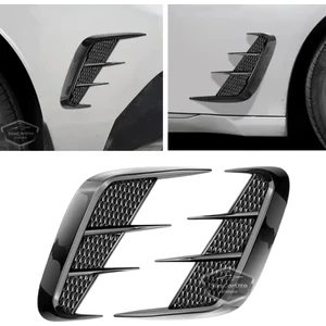 Üniversal Her Araca Uyumlu Piano Black Esnek Tampon Kaput Çamurluk Venti Izgarası Spor Görünümlü Ithal Sağ Sol 2 Adet