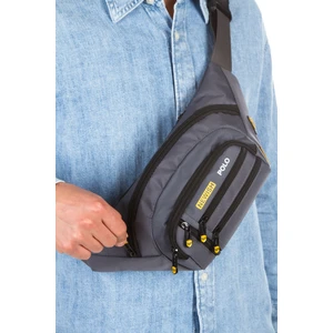 Erkek Gri USB Kulaklık Çıkışlı Crossbody Çapraz Göğüs Omuz ve Bel Çantası NEW328