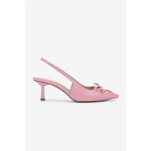 Kadın Vegan Siyah Topuklu Ayakkabı 932 2300 Bn Ayk Y25 Sıyah Cılt