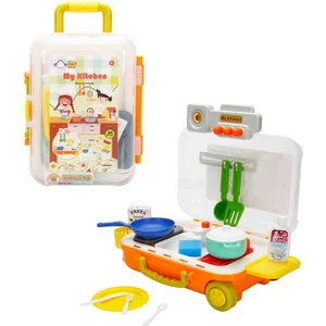 Little Chef Çekçekli Bavul Mutfak Seti 24 Parça