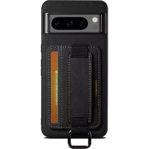 Google Pixel 9 Pro Xl ile Uyumlu Askılıklı Kartlıklı Standlı Deri Kaplama KILIF-AL5137