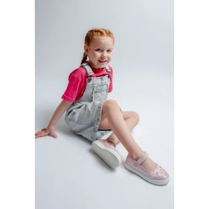 mnpc Kız Çocuk Pudra Kedili Günlük Babet