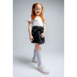 Kız Çocuk Beyaz-Sarı Sneaker Ayakkabı