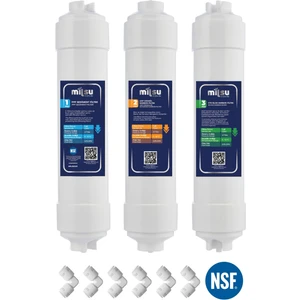Mil Kapalı Kasa Su Arıtma Cihazı Için Nsf Onaylı 3lü Ön Filtre Seti(M-KK-3)