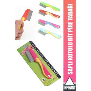 Saplı Kedi Köpek Tüy Bit Pire Toplayıcı Toplama Temizleme Tarağı Tarak