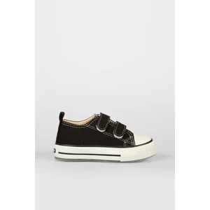 Bebe Işıklı Keten Ayakkabı Çocuk Siyah