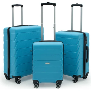 Cotpoly Home Copella Üçlü (Pp)Polipropilen&Kırılmaz 3'Lü Valiz Seti