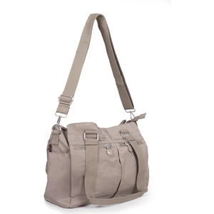 Büyük Boy Krinkıl/klinkır Suya Dayanıklı Çok Fonksiyonlu El Omuz Kol Çapraz Postacı Çanta Vizon 3026