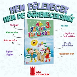 Ata Yayıncılık 3.Sınıf Yarıyıl Tatil Kitabı