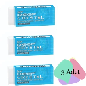 Deep Crystal Şeffaf Silgi No:30 3 Adet
