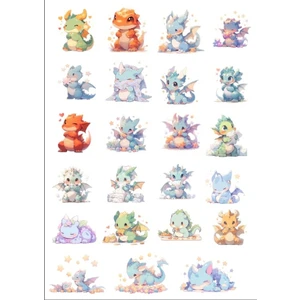 Minik Ejderhalar Sticker Set