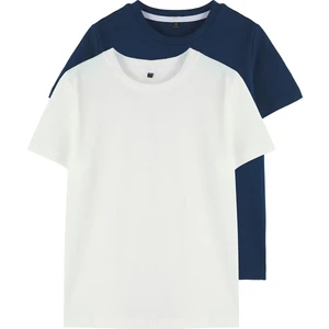 Unisex Çocuk Basic %100 Pamuk 2'li Kombin Tişört