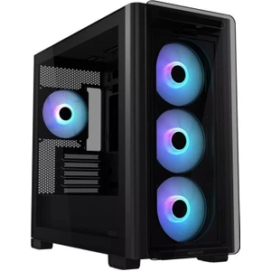 A23 Plus Tg Argb Siyah 4X120MM Fanlı USB 3.2 Micro Atx Kasa