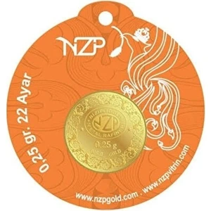 0.25 Gram 22 Ayar Külçe Altın