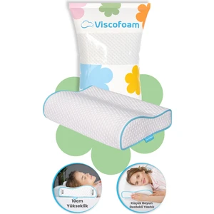 Boyun Destekli Ortopedik Yastık Visco Yastık 46x30x10-8cm