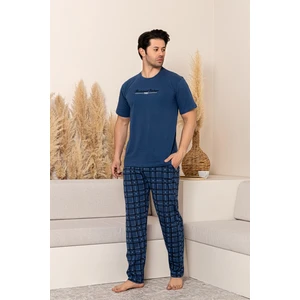 Yazlık Kısa Kol %100 Pamuk Erkek Pijama Takımı - Babalar Günü Özel Seri