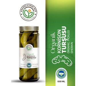 Anadolunun Özü Organik Kornişon Turşusu ''650gr''