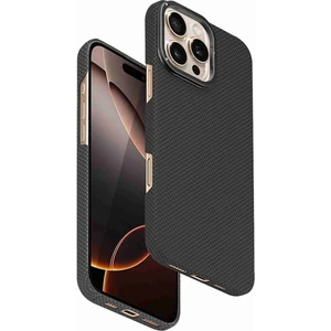 iPhone 16 Pro Uyumlu Fuchsia Lens Standlı Manyetik Şarj Özellikli Kevlar Telefon Kılıfı