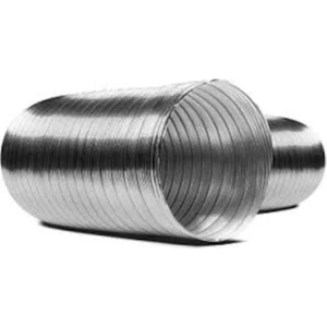 120 mm 2 mt Alüminyum Telli Şofben Aspiratör Davlumbaz Borusu