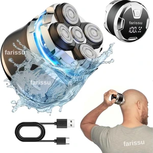 Kel Kafa Tıraş Makinesi RQ518 – Günlük, Sakal ve Baş Tıraşı Için, 5 Başlıklı, USB Şarjlı, Su Geçirmez siyah model gelecektir