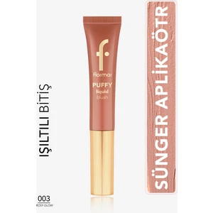 Puffy Liquid Nemlendirici Etkili & Parlak Bitişli Sünger Aplikatörlü Likit Allık (003 Rosy Glow) 8682536093903