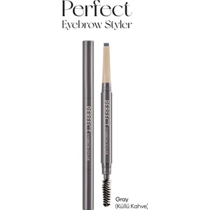 Uzun Süre Kalıcı, Asansörlü Kaş Kalemi Perfect Eyebrow Styler (Gray Brown)