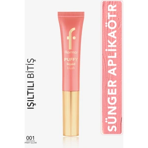 Puffy Liquid Nemlendirici Etkili & Parlak Bitişli Sünger Aplikatörlü Likit Allık (001 Pinky Glow) 8682536093866