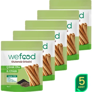 glutensiz Grissini Çörekotu & Chia 40 g 5'li