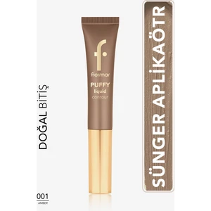 Puffy Liquid Hafif Yapılı & Sünger Aplikatörlü Yoğunluğu Ayarlanabilir Likit Kontür (01 Amber) 8682536093804