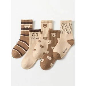 5'li Ekonomik Paket Teddy Bear Ayıcıklı Unisex Tenis Çorap Seti