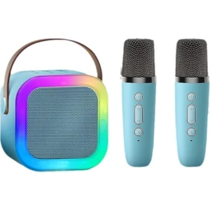 Karaoke Mikrofon Hoparlör Seti: Eğlenceli Karaoke Deneyimi Kablosuz Mikrofon ve Hoparlör Her Yerde Şarkı Söyleyin Parti ve Eğlence Için Ideal