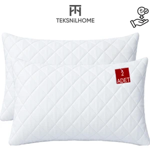 Teksnil Home Ekonomik 2'li Kapitoneli Fermuarlı Yastık Alezi 50 x 70 cm