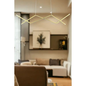 Utku Modern Tasarım Eskitme Renk Yemek Masası Üstü - Mutfak - Salon Beyaz LED 2 Li Avize