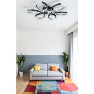Levora Modern Tasarım - Salon - Mutfak - Yatak Odası Krom Renk Beyaz Işıklı LED Avize