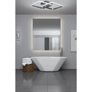 Kira Modern Tasarım Krom Renk Salon - Mutfak - Hol Beyaz LED 2 Li Avize