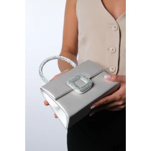 Valeria Sedef Saten Taşlı Kadın El Çantası