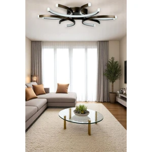 Levora Modern Tasarım - Salon - Mutfak - Yatak Odası Bronz Renk Beyaz Işıklı LED Avize