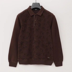 Erkek Şardonsuz Uzun Kol İnce Polo Yaka Kazak - PPS-2506 - Badem