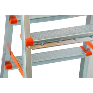 6+6 Basamaklı Çift Çıkışlı Galvanizli Profil Merdiven