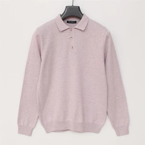 Erkek Şardonsuz Uzun Kol Ince Polo Yaka Kazak - 180540 - Lila