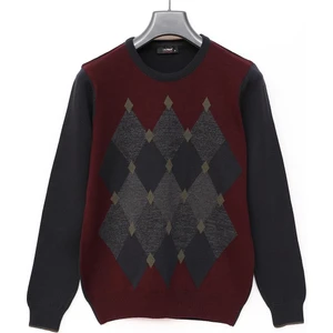 Erkek Şardonsuz Uzun Kol Ince Bisiklet Yaka Kazak - 189229 - Koyu Bordo