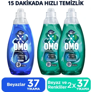 Express Fresh Ultra Beyaz Sıvı Deterjan 1480ML X1 Kötü Koku Karşıtı Beyaz ve Renkliler X2