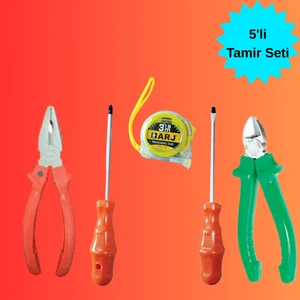 5 Parça Tamir Seti Tornavida Pense Yankeski Metre