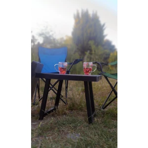 Portatif Plastik Katlanabilir Sehpa Kamp Piknik Masası Siyah