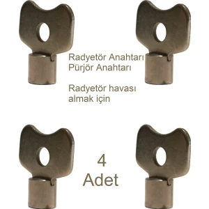 Panel Radyetör, Havlupan, Petek, Pürjör, Hava Alma Anahtarı (4 Adet)