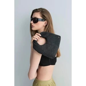 Siyah Roen Hasır Çanta