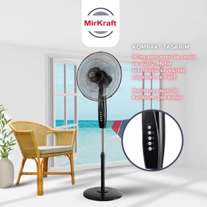 FS-M40BR Stand Fan Vantilatör Manuel 16''